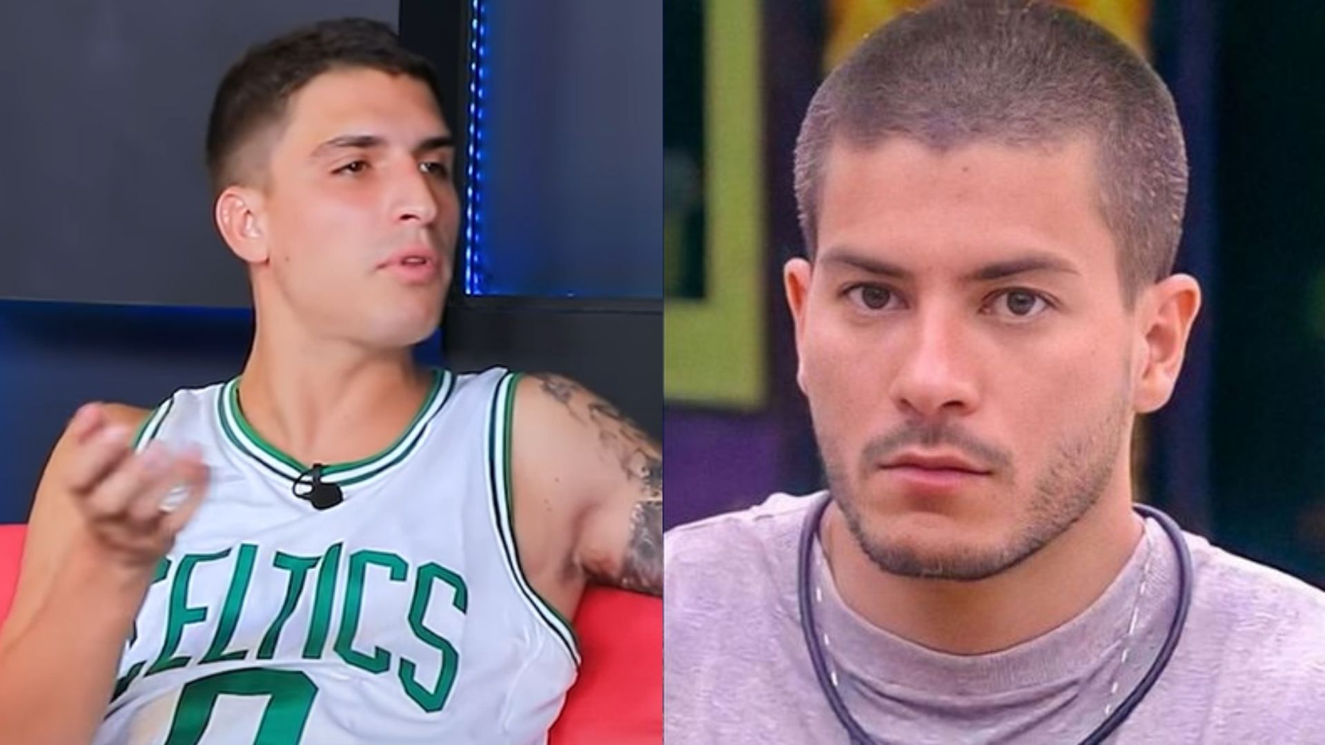 BBB22: Sem papas na língua, Felipe Prior descasca Arthur Aguiar: “Começou a broxar”