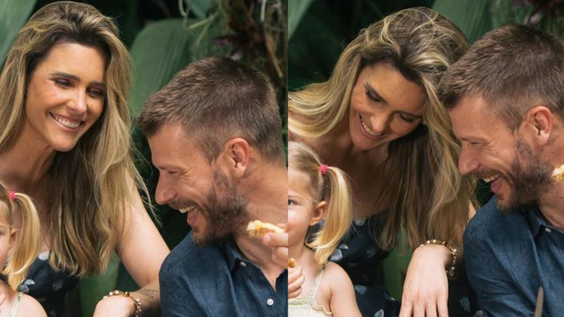 Fernanda Lima e Rodrigo Hilbert paparicam a filha e fãs babam: “Que genética”