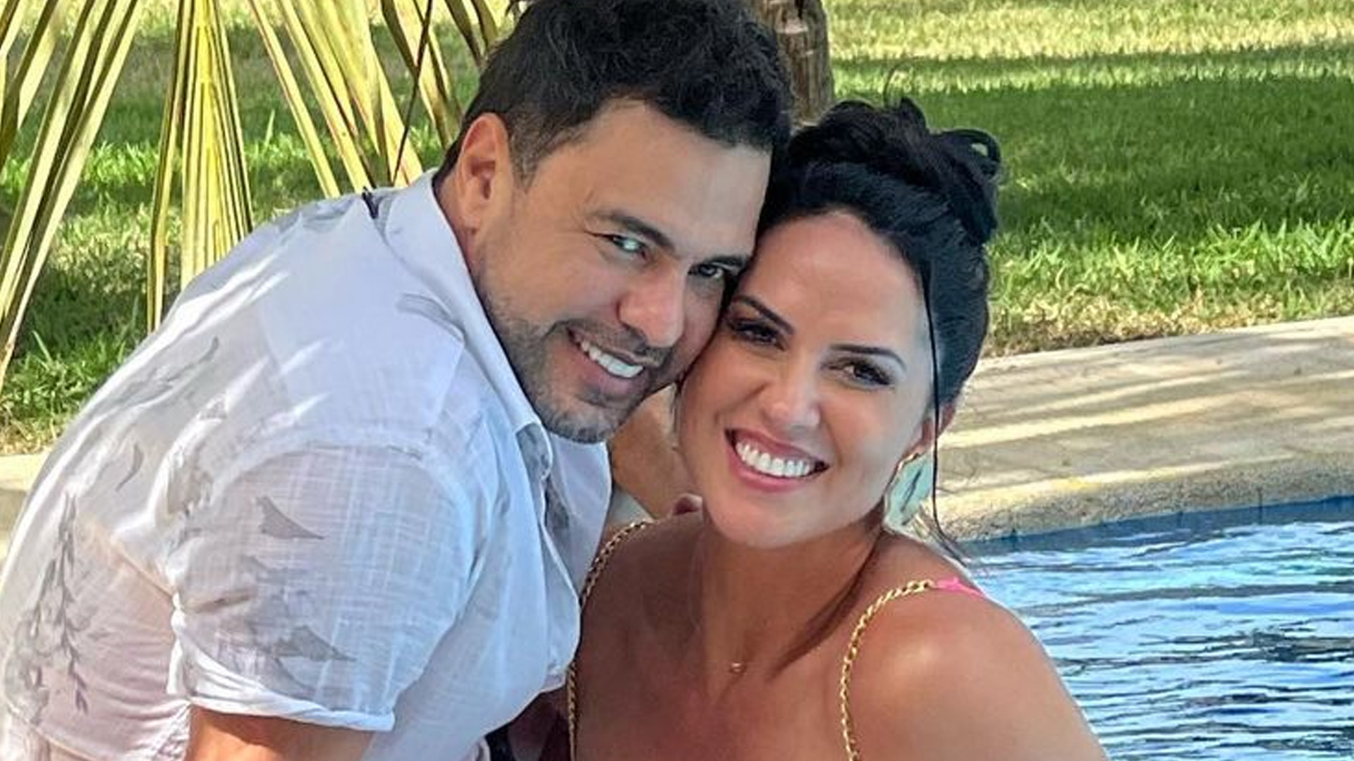 Graciele Lacerda curte momento com Zezé di Camargo e fala em casamento: “Juntos”