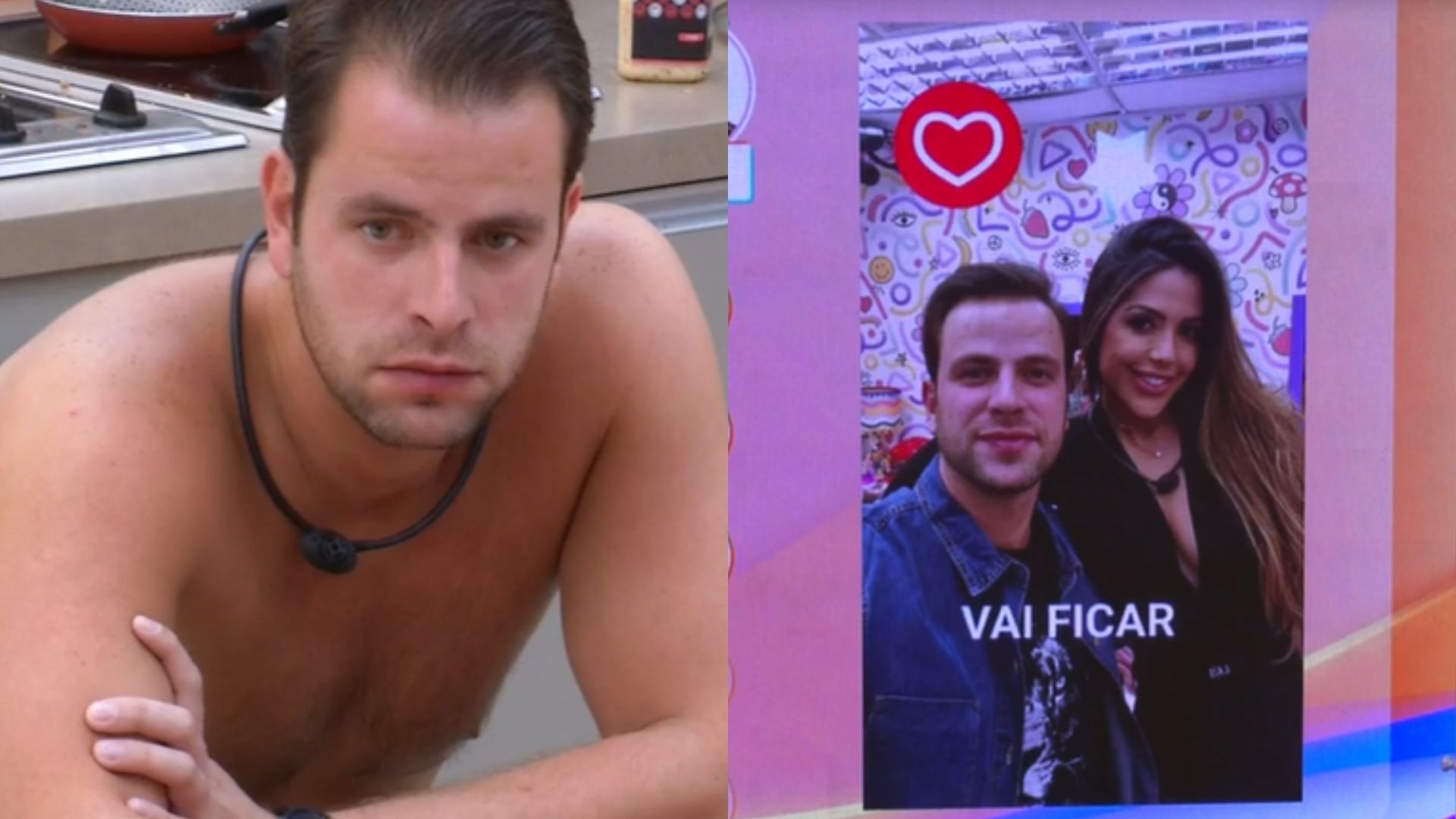 BBB22: Imóvel, Gustavo encara foto de Laís e vira piada na web: “Último romântico”