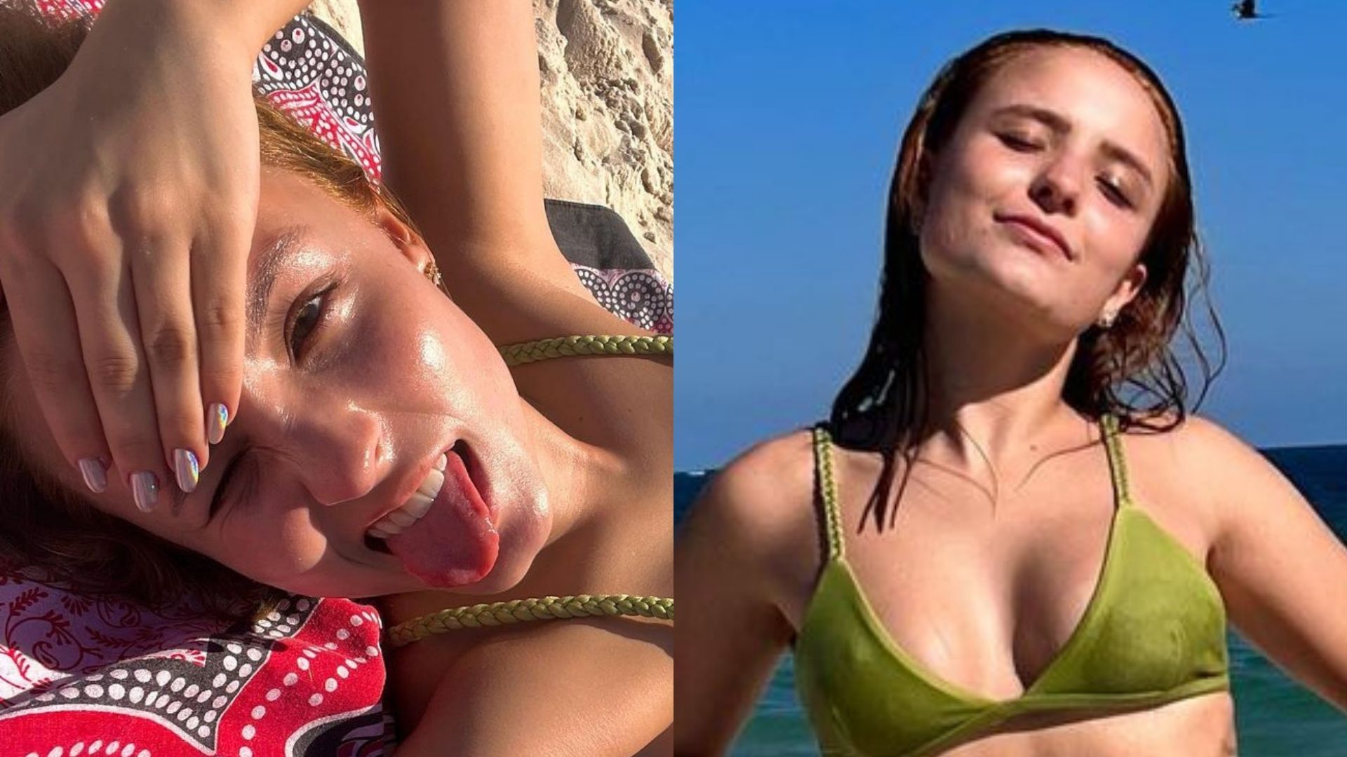 Larissa Manoela elege biquíni elegante e ostenta abdome definido na praia: “Diva”