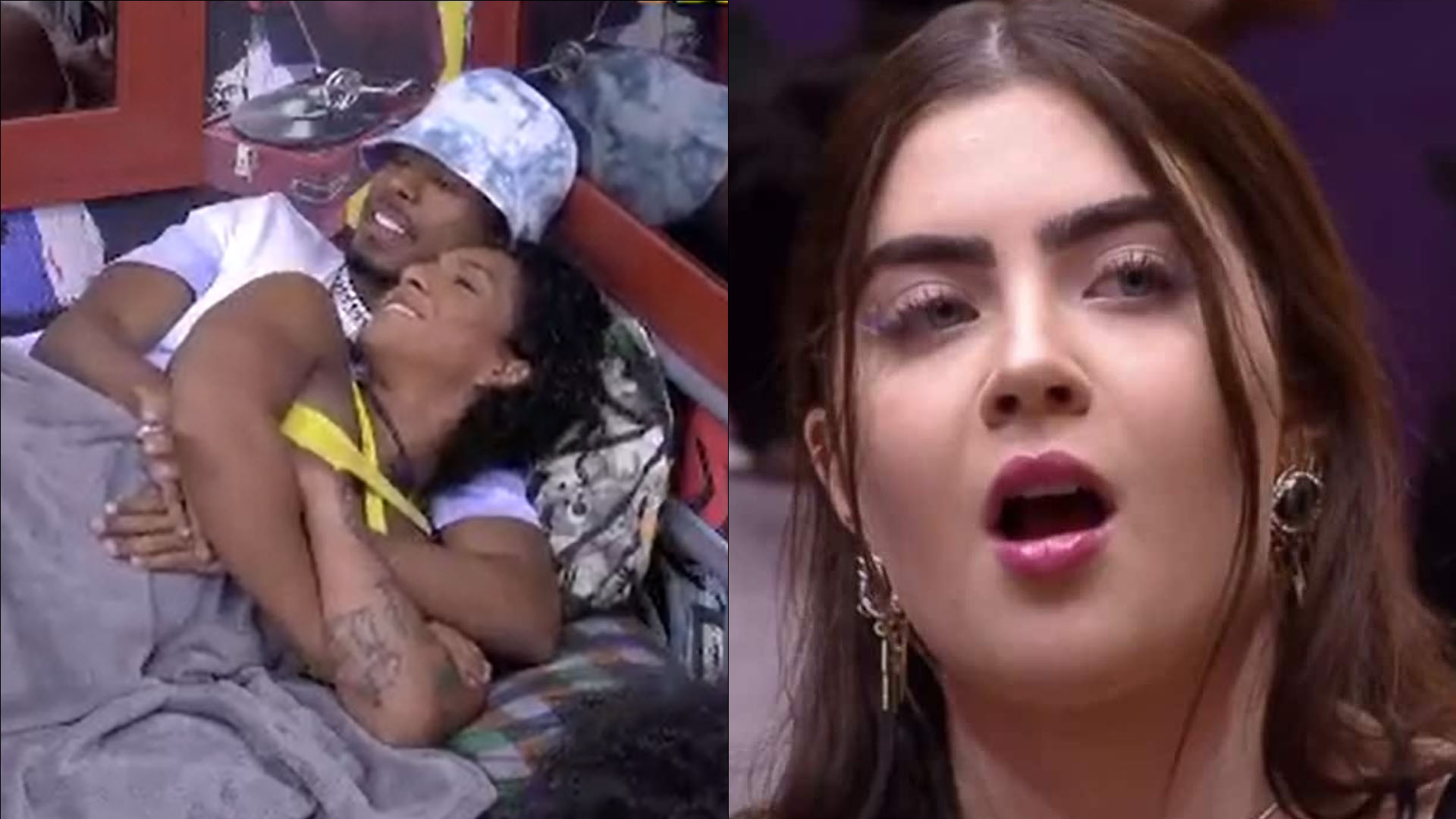 BBB22: Lina deita de conchinha com P.A. e dispara: “Jade saiu pra ficarmos juntos”