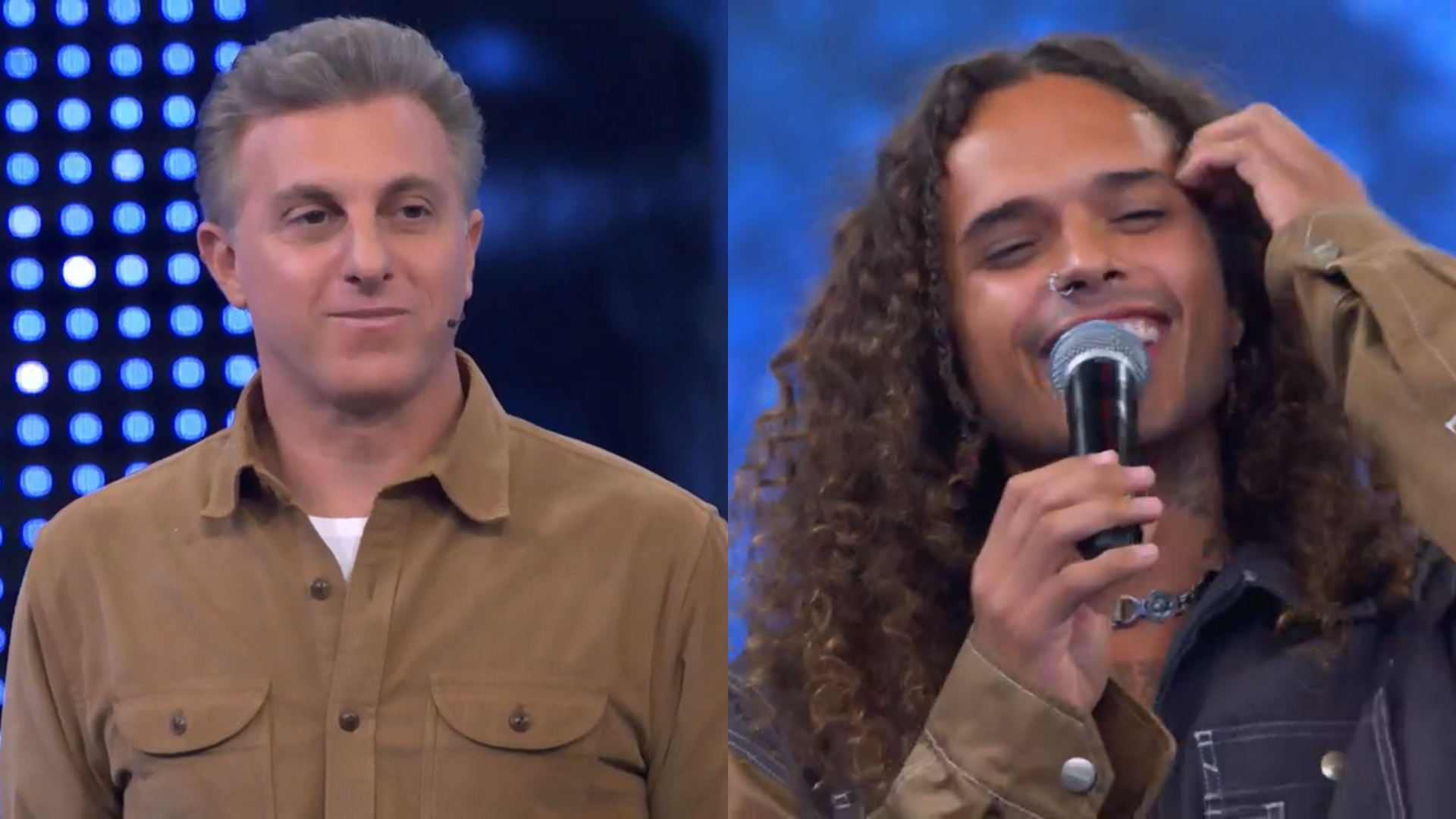 Luciano Huck faz comentário indiscreto e deixa Vitão constrangido: “Que é isso?”