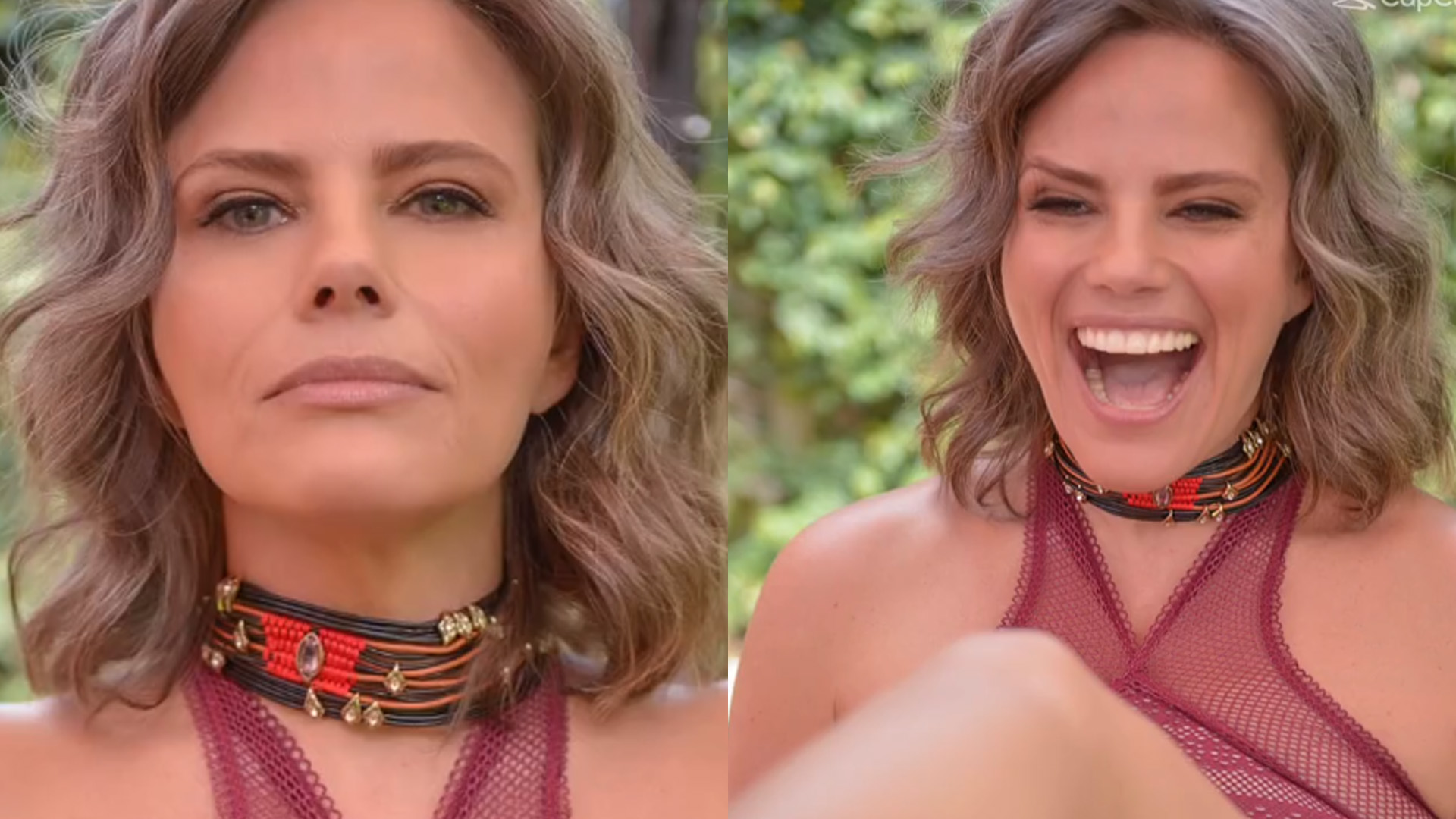 Maria Cândida posa de lingerie e mostra forma natural aos 50 anos: “Corpo único”