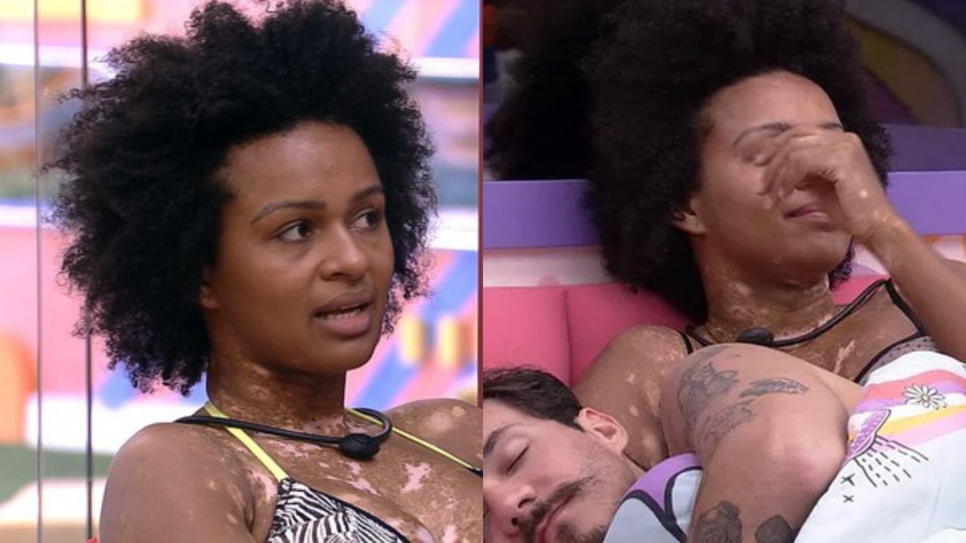 BBB22: Natália percebe alteração no humor quando beija Eliezer: “Energia trocada”