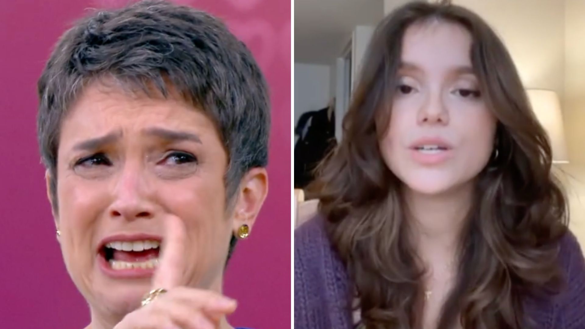 Longe da filha, Sandra Annenberg chora com mensagem: “Isso não se faz”