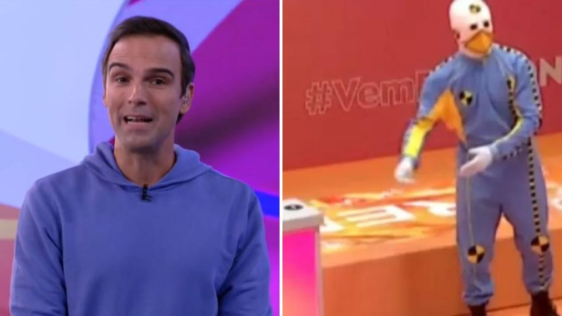 BBB22: Tadeu Schmidt se irrita e dá bronca em dummy: “Aponta direito”
