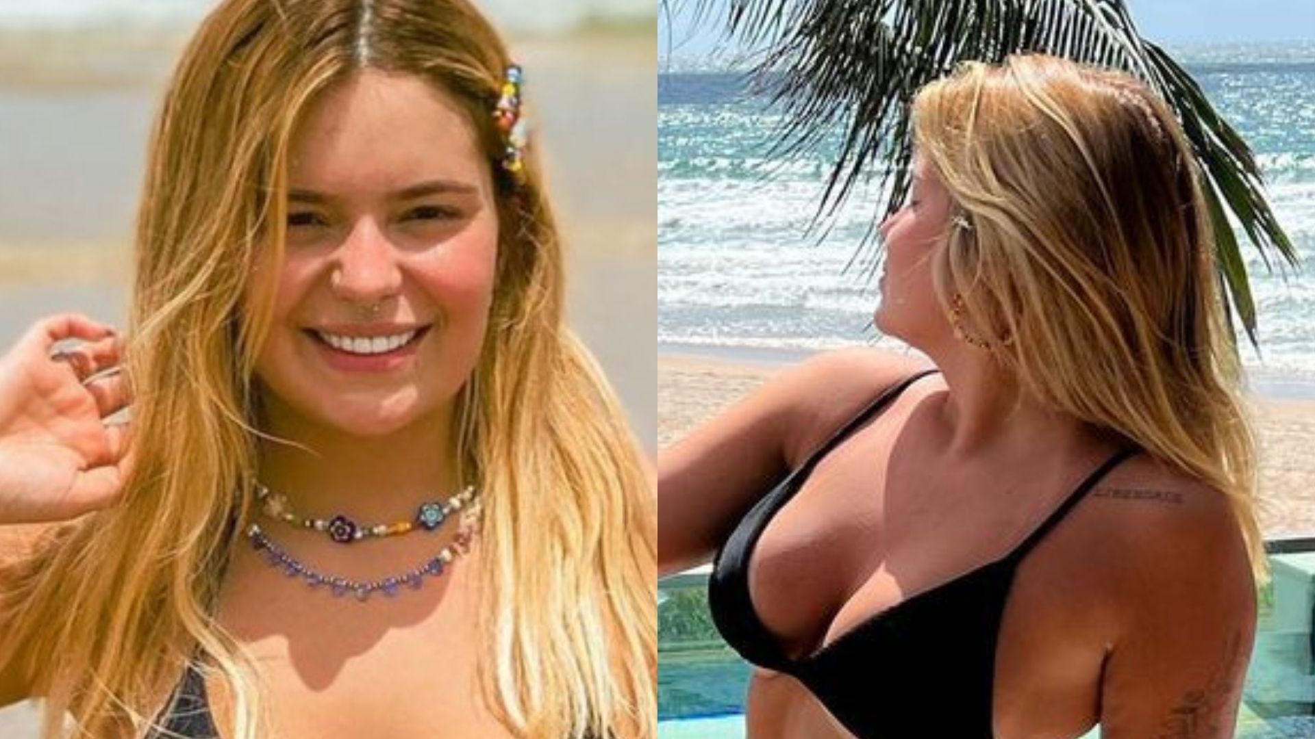 De biquíni, ex-BBB Viih Tube exibe corpo ampulheta à beira da piscina: “Única”