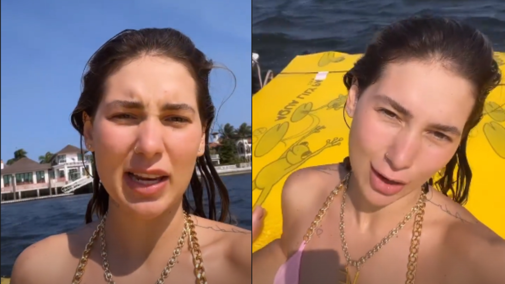 De micro biquíni, Virginia Fonseca ostenta em praia de Miami: “Tá ruim, viu?”
