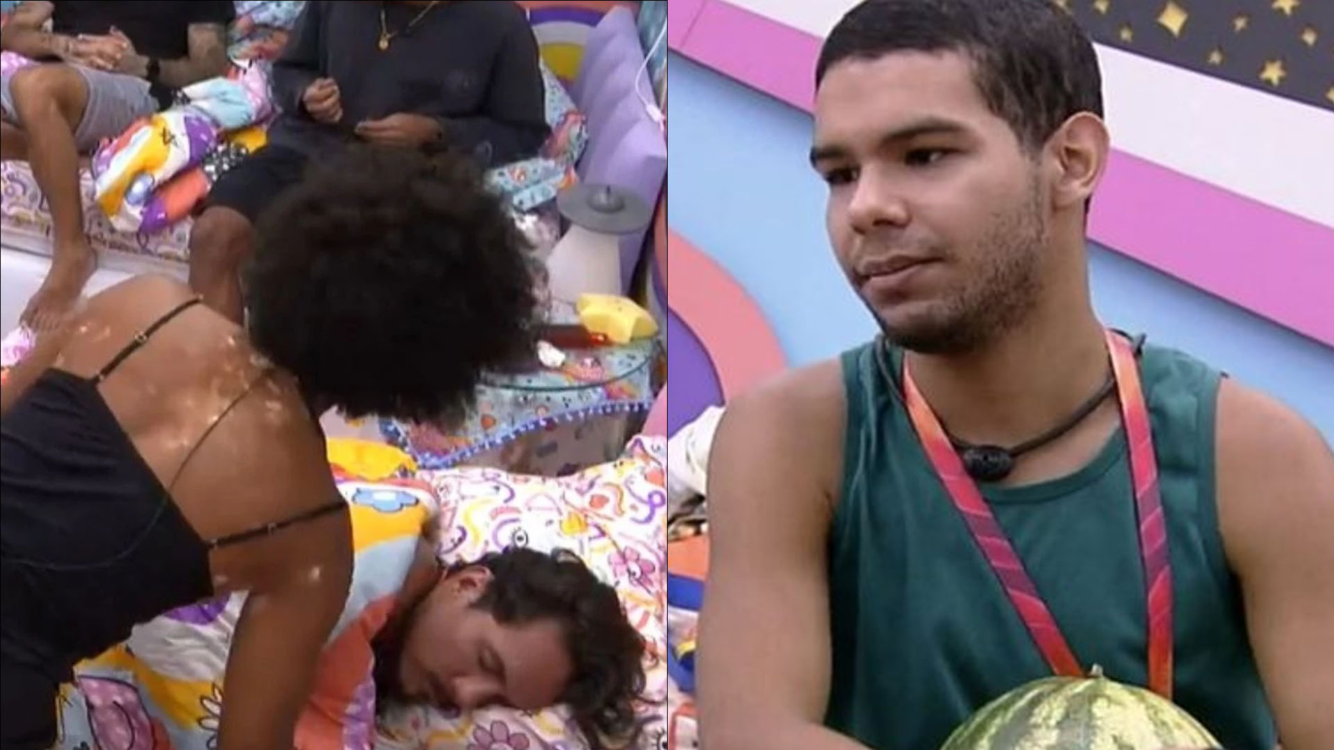 BBB22: Natália tenta acordar Eli com beijos e Vyni fica incomodado: “Tô avisando”