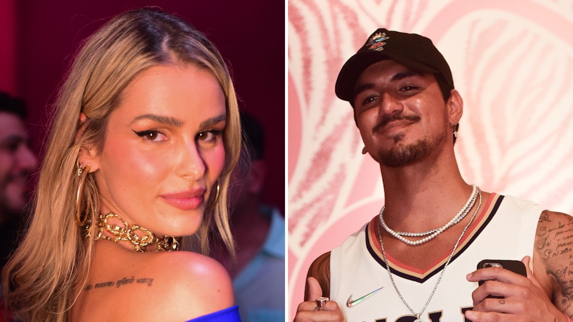 Com look poderoso, Yasmin Brunet encontra Gabriel Medina em festa badalada