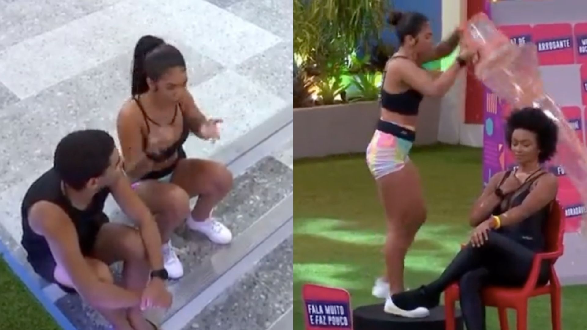 BBB22: Maria comenta sobre balde na cabeça de Natália: “Me deixou com muito ódio”
