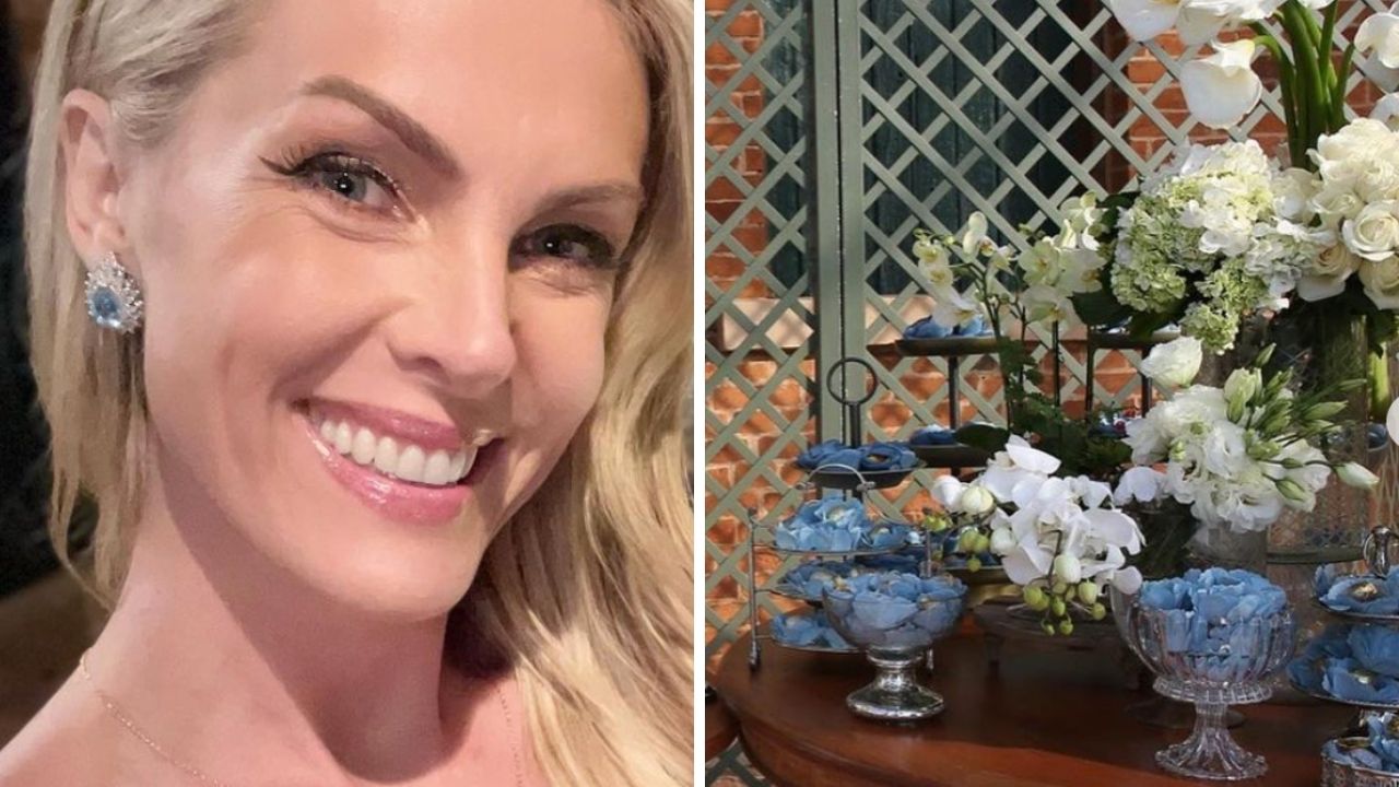 Ana Hickmann mostra bolo de 6 andades do casamento da irmã: “Coberto de orquídeas”