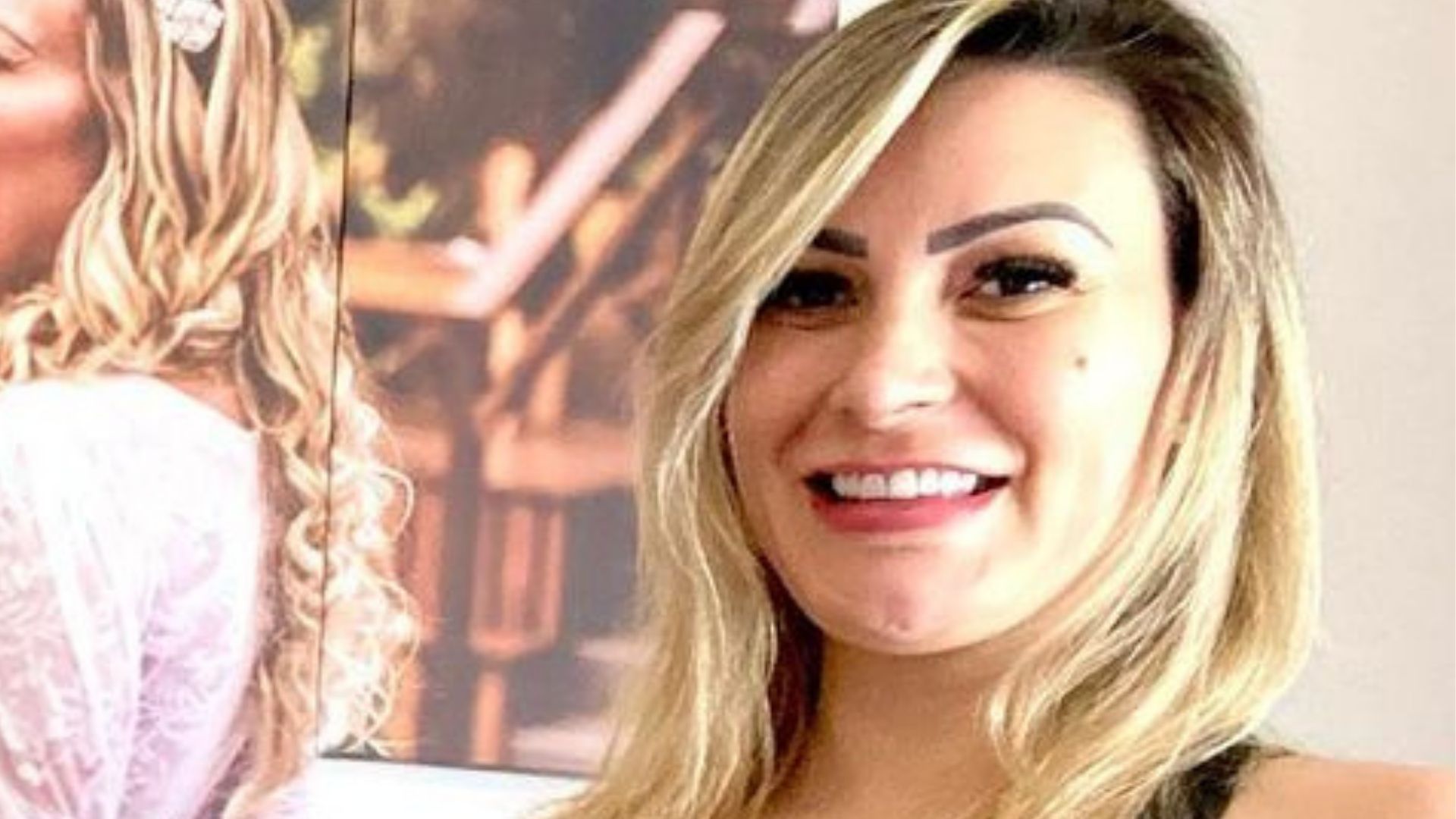 Andressa Urach posa de top para exibir barrigão no quinto mês: “Uma lindeza”