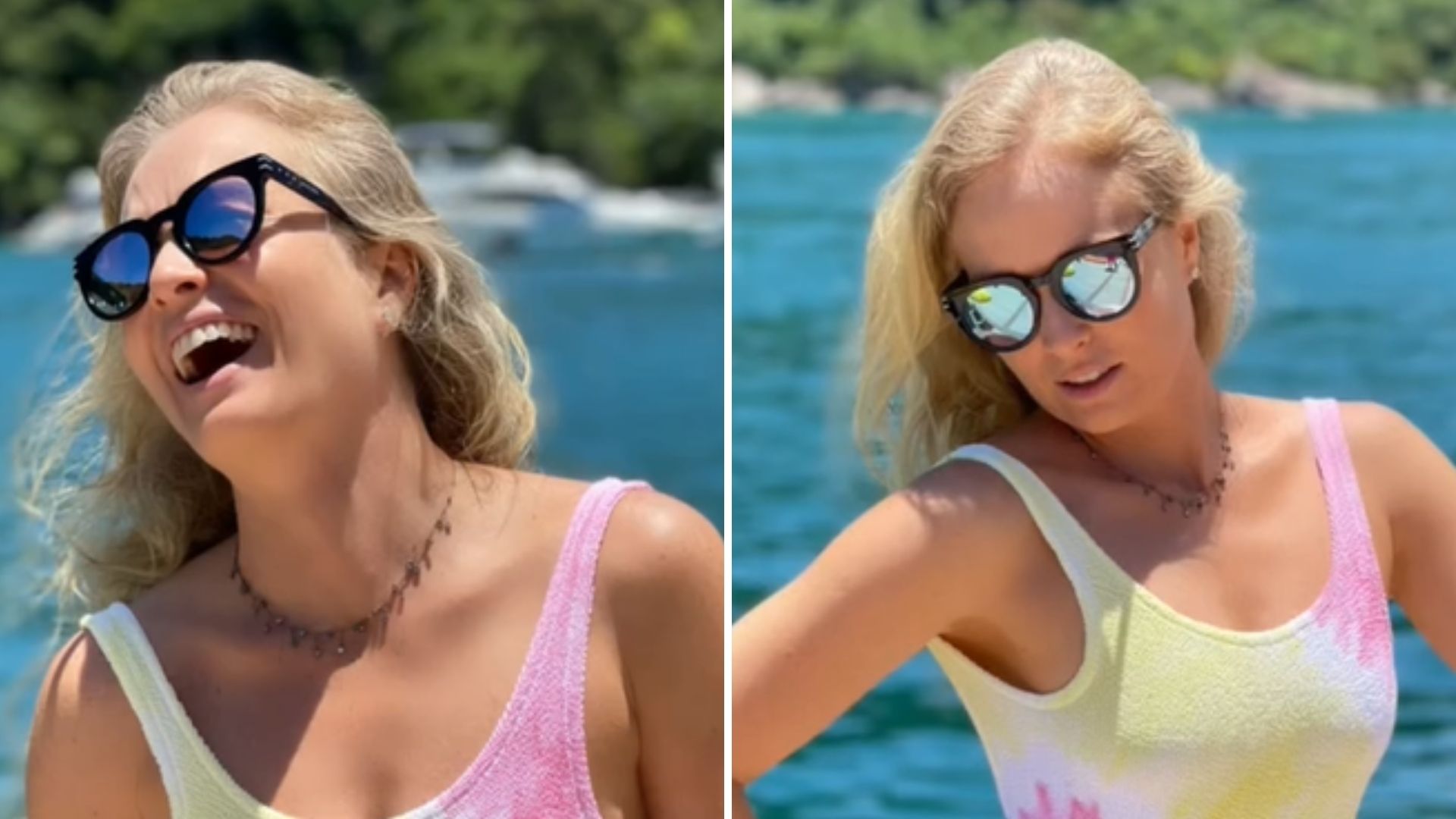Aos 47 anos, Angélica exibe físico impecável de maiô: “Beleza tem nome”