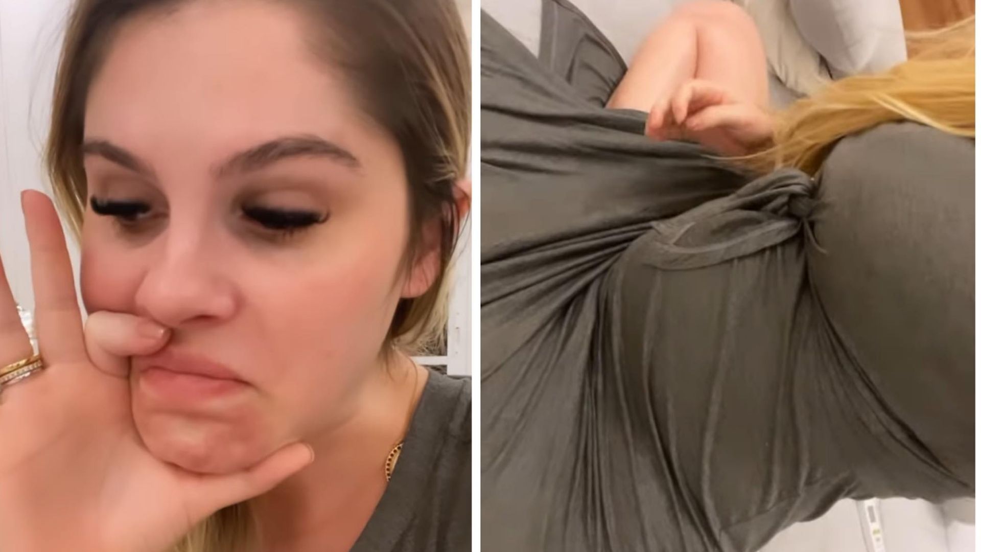 Grávida, Bárbara Evans se espanta com o tamanho da filha: “Uma coxa grossa”