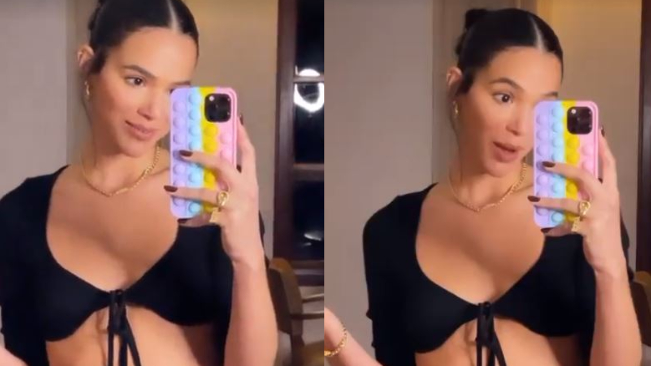 Bruna Marquezine dá close na barriguinha chapada e deixa invejosos sem palavras: “Divina”