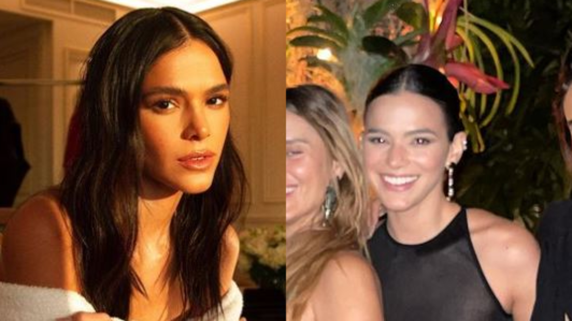 Bruna Marquezine dispensa sutiã e mostra demais com look todo transparente em festa