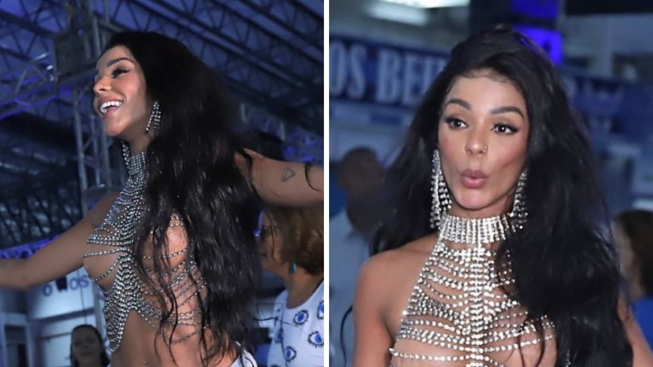 Poderosa! Esposa de Ludmilla mostra quase tudo com look totalmente transparente