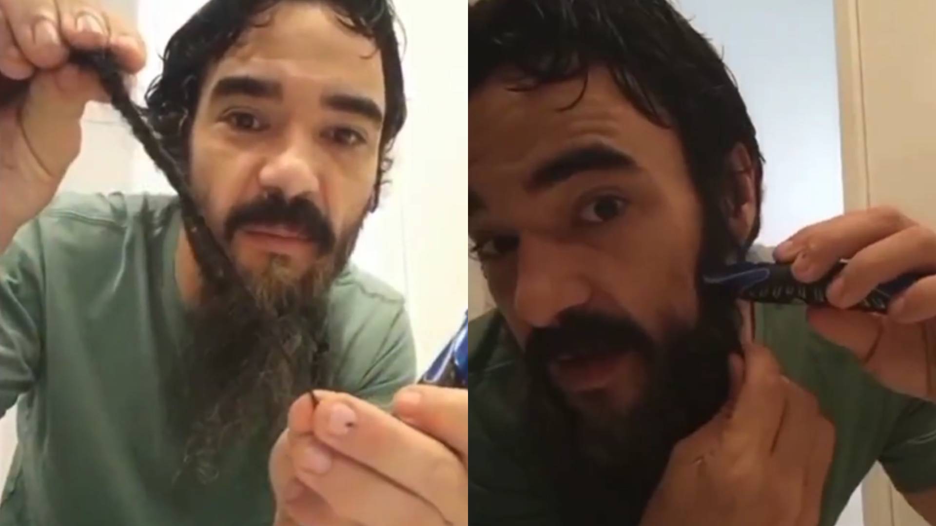 Caio Blat surge irreconhecível após tirar barba de 30 cm: “Quem é esse cara?”
