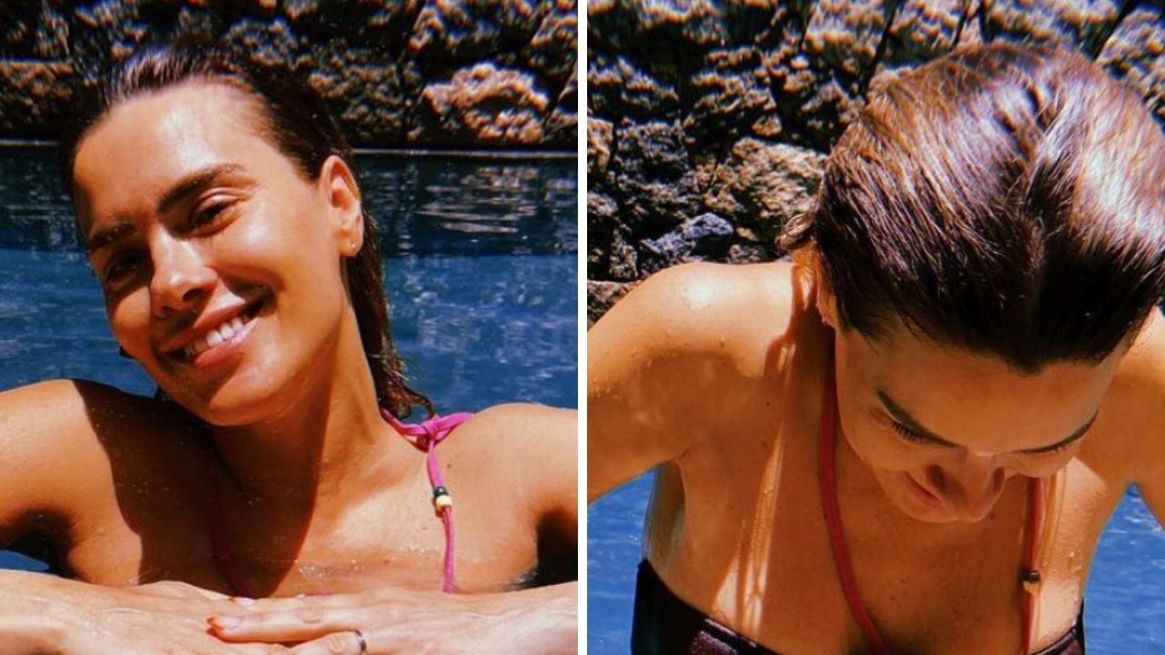 Aos 43 anos, Carolina Dieckmann posa com biquíni sem alças em cliques quentes: “Deslumbrante”