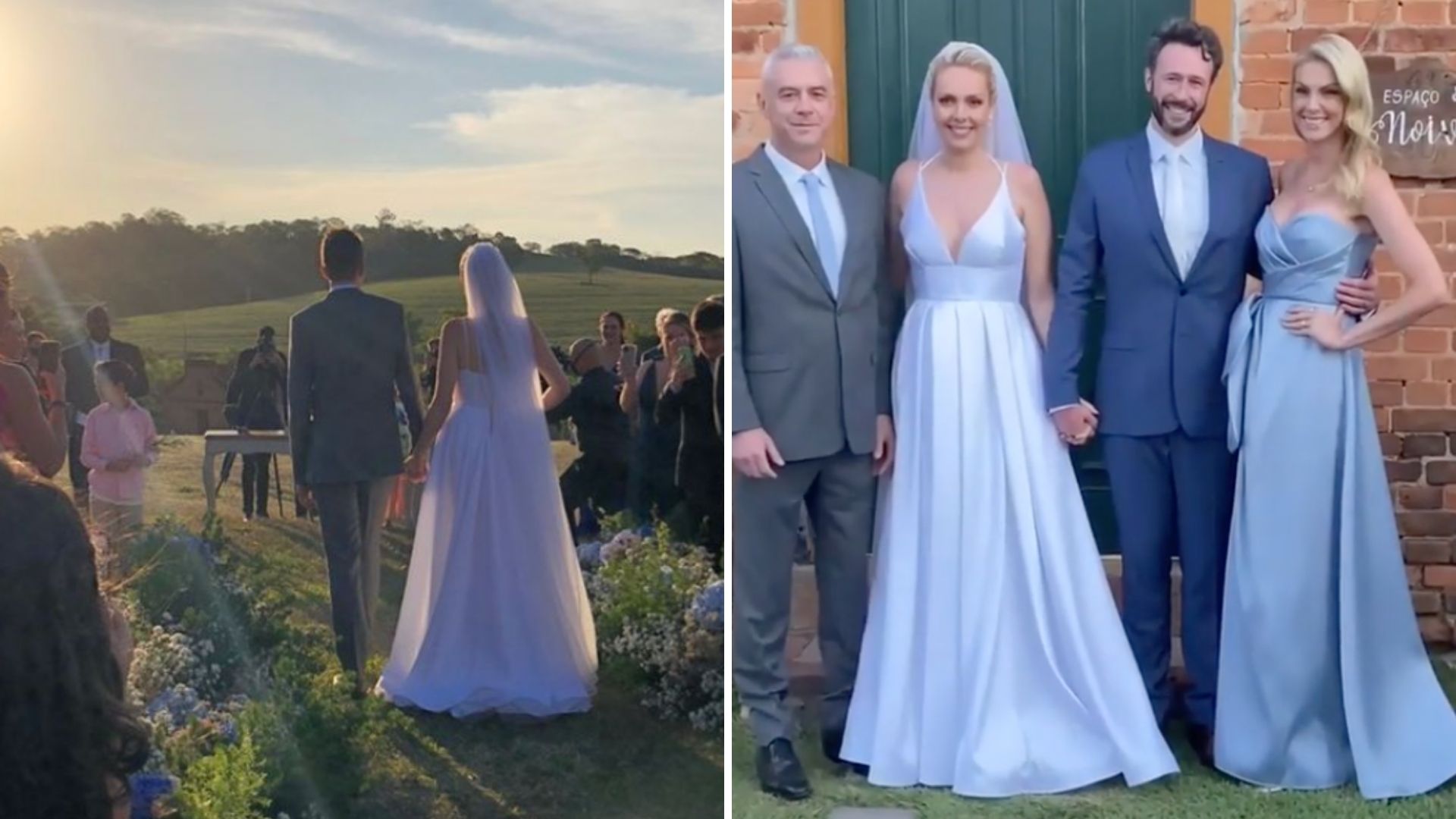Ana Hickmann casa a irmã em cerimônia luxuosa ao nascer do sol; veja fotos