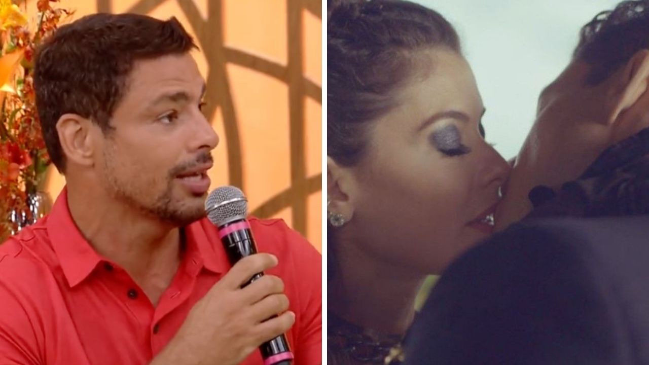 Cauã Reymond defende beijo técnico com Alinne Moraes: “A gente deu uma aula”