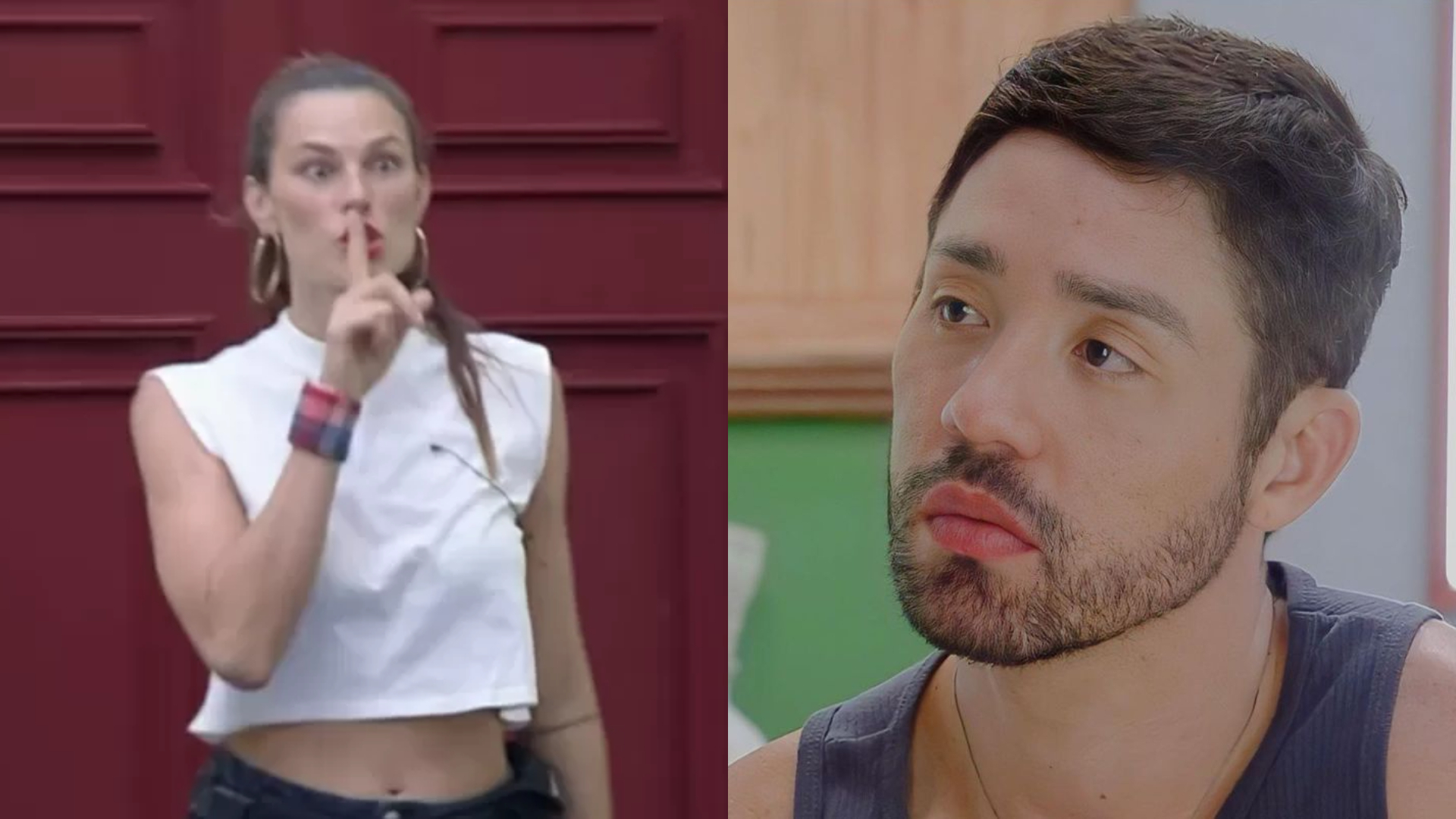 A Fazenda 13: Dayane Mello corta jaqueta de Rico Melquiades com uma faca: “Para”