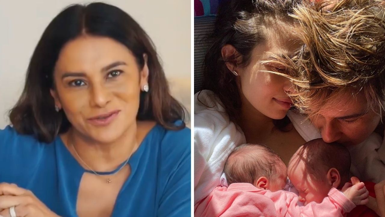 Dira Paes envia presente diferentão para as gêmeas de Nanda Costa: “Amamos muito”