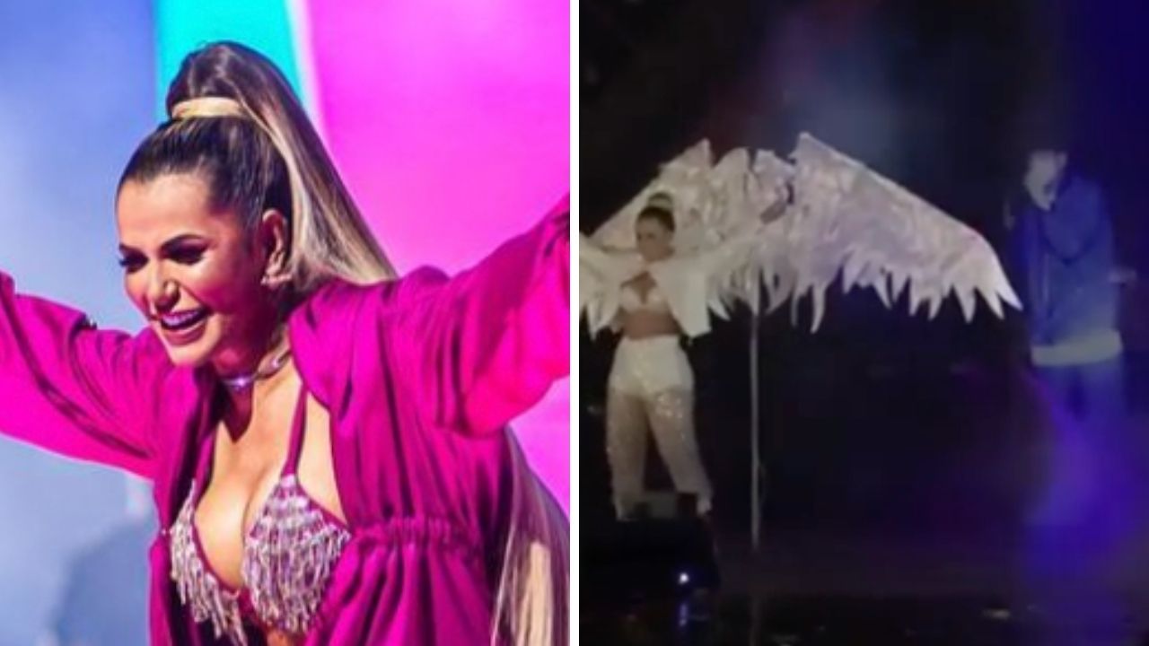 MC Kevin reaparece no palco ao lado de Deolane Bezerra em show: “Pra sempre”