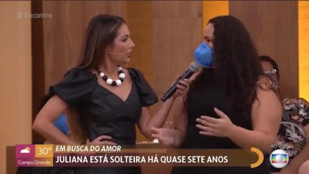 Que situação! Mulher da plateia comete gafe e leva bronca ao vivo no ‘Encontro’