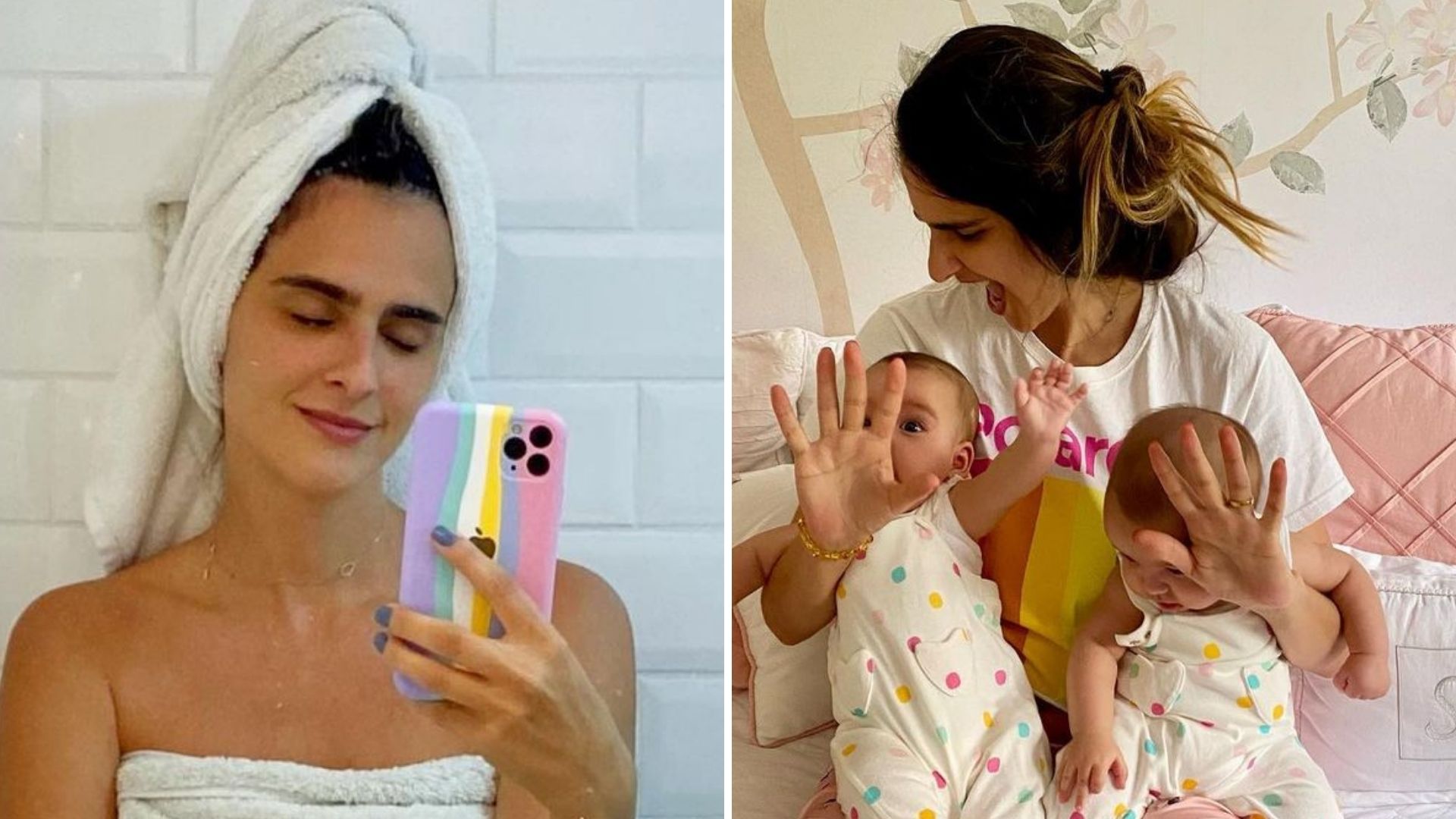 Esposa de Joaquim Lopes se atrapalha fazendo mala das gêmeas para viagem: “Caos”
