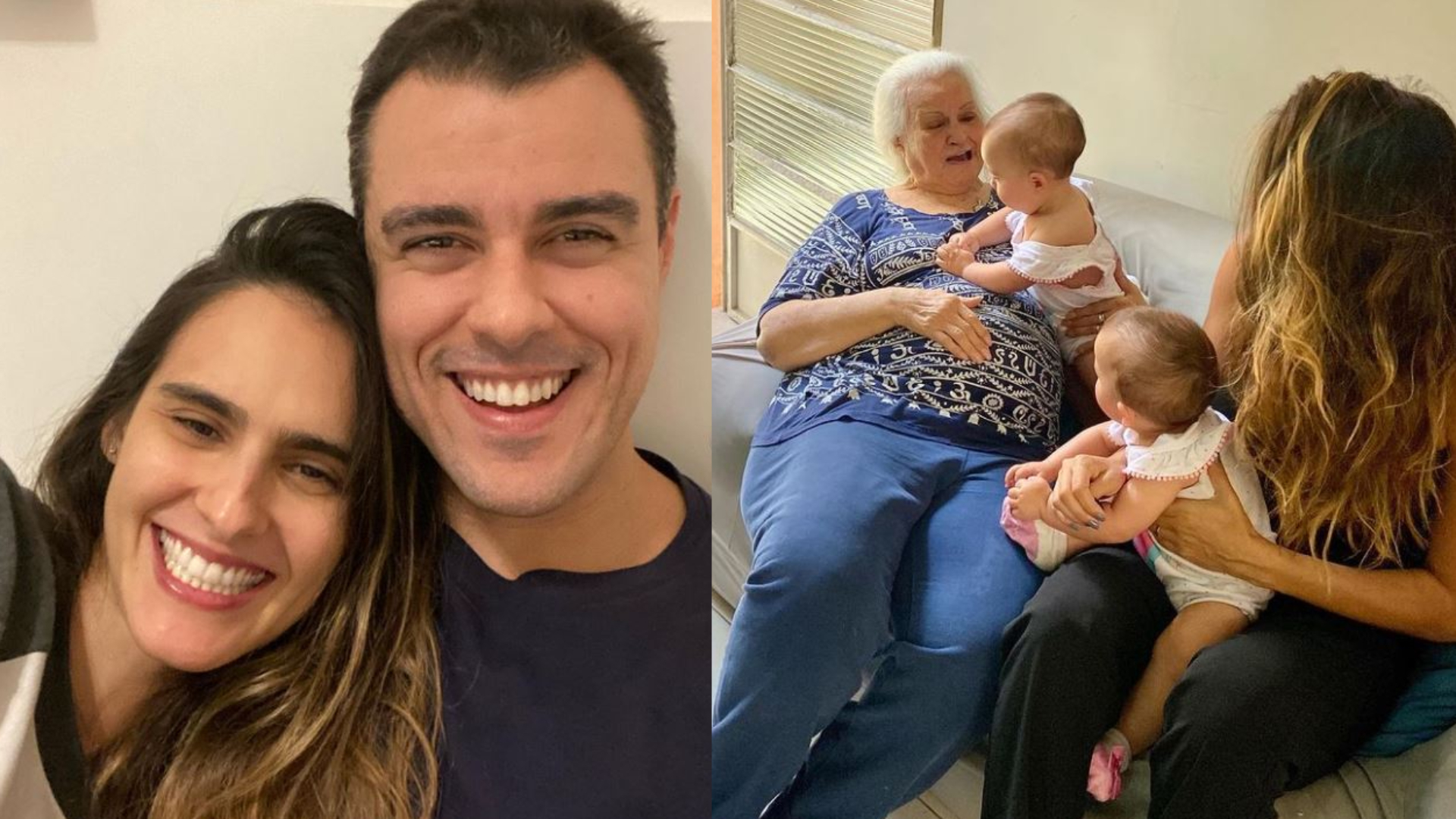 Esposa de Joaquim Lopes chora no primeiro encontro das filhas com sua avó