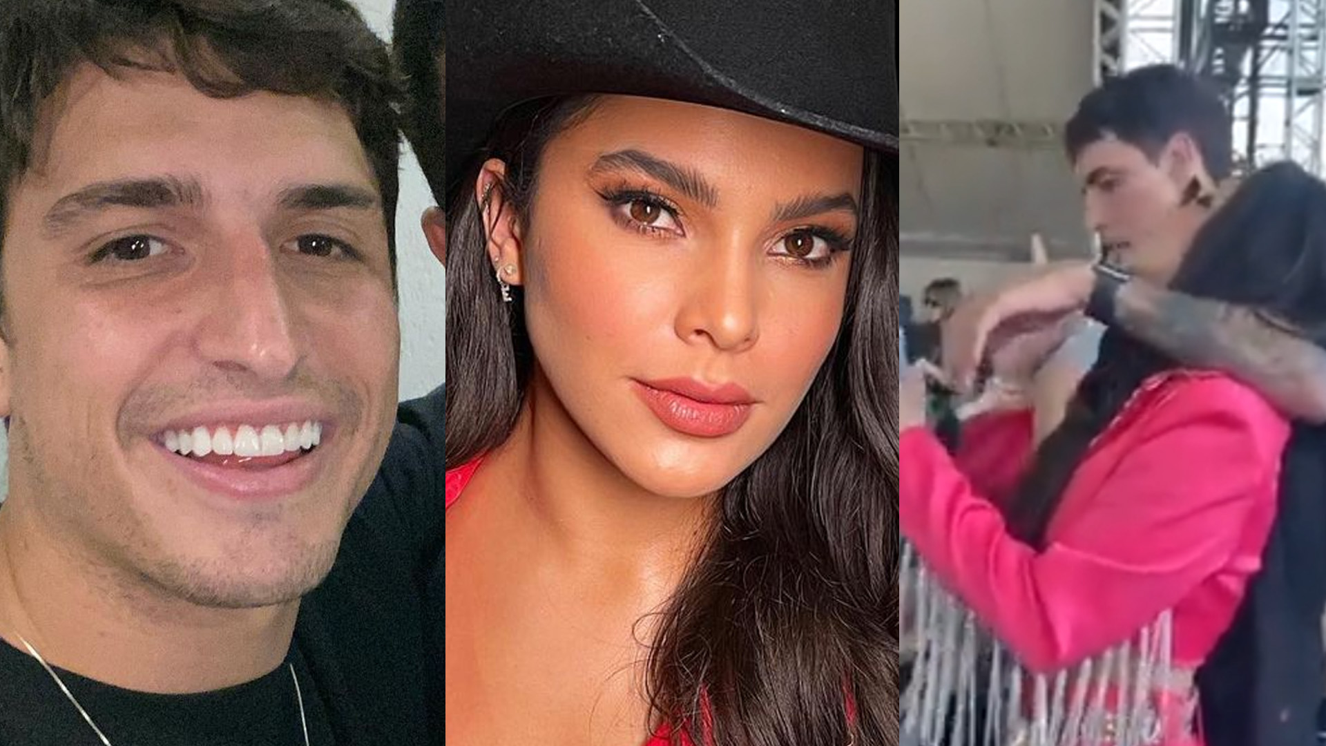 Ex-BBBs Felipe Prior e Emilly Araújo são flagrados em clima de romance