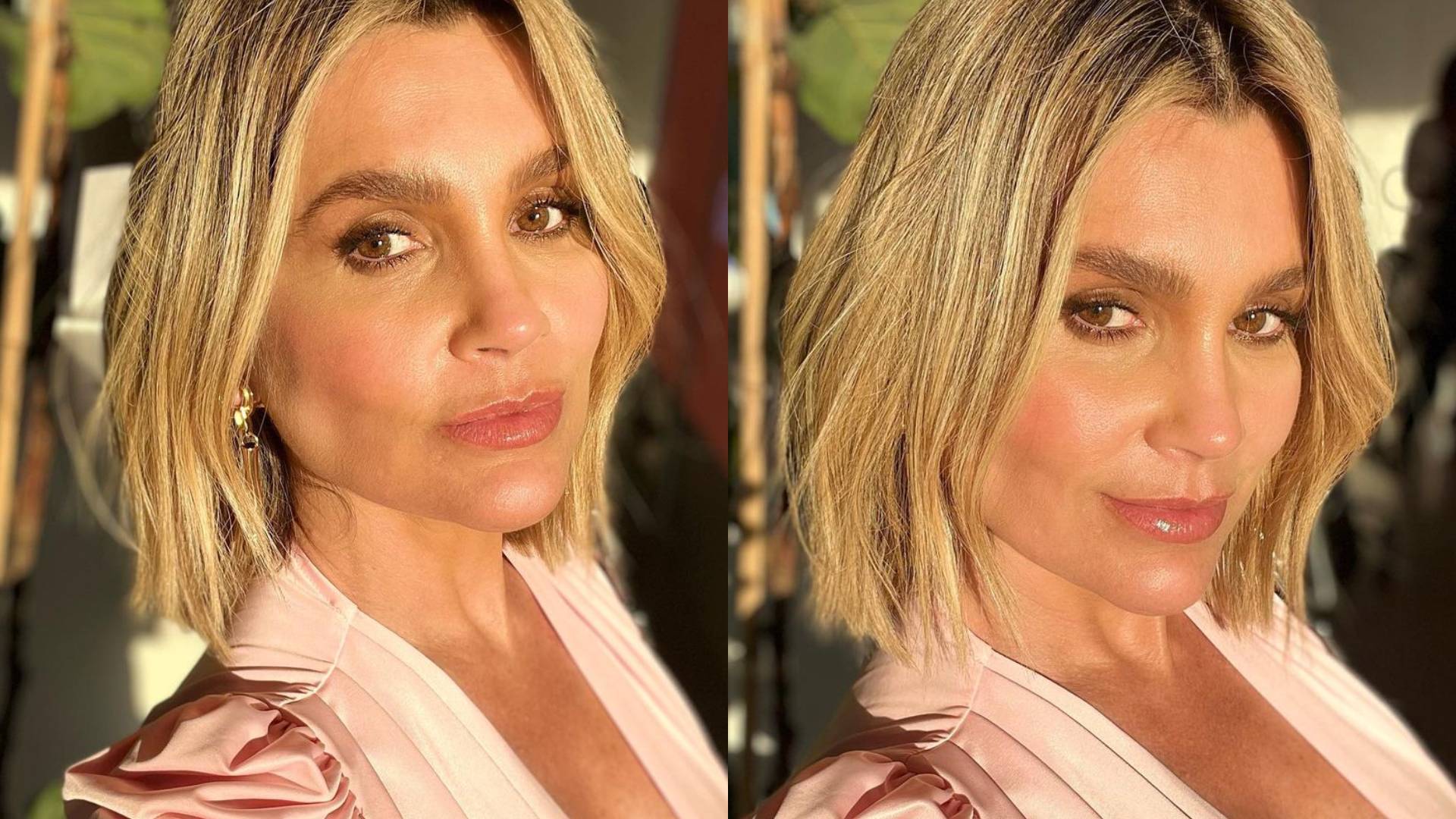 Flávia Alessandra rouba a cena com decote turbinado em reunião da firma: “Mulherão”