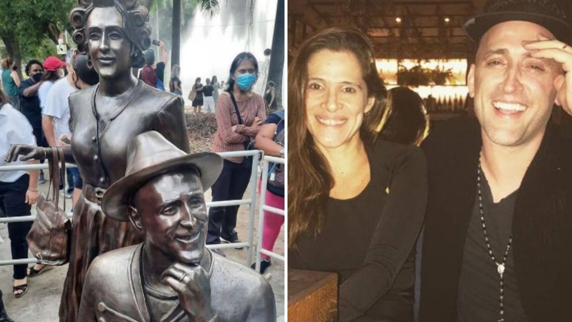 Ingrid Guimarães se comove com estátua de Paulo Gustavo: “Pra sempre”