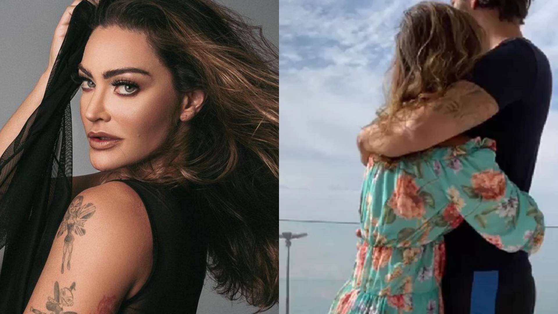 Após mistério, Laura Keller assume namoro e surge agarradinha com tatuador bonitão