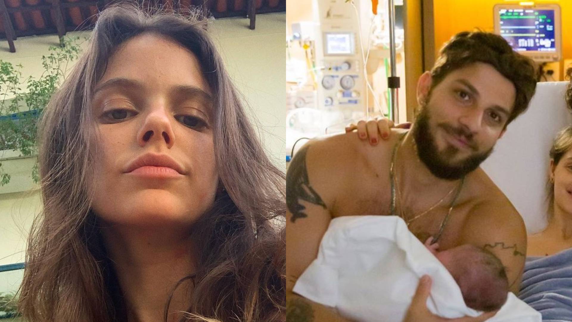 Esposa de Chay Suede surge abatida em foto inédita do parto de José: “Muitas horas”
