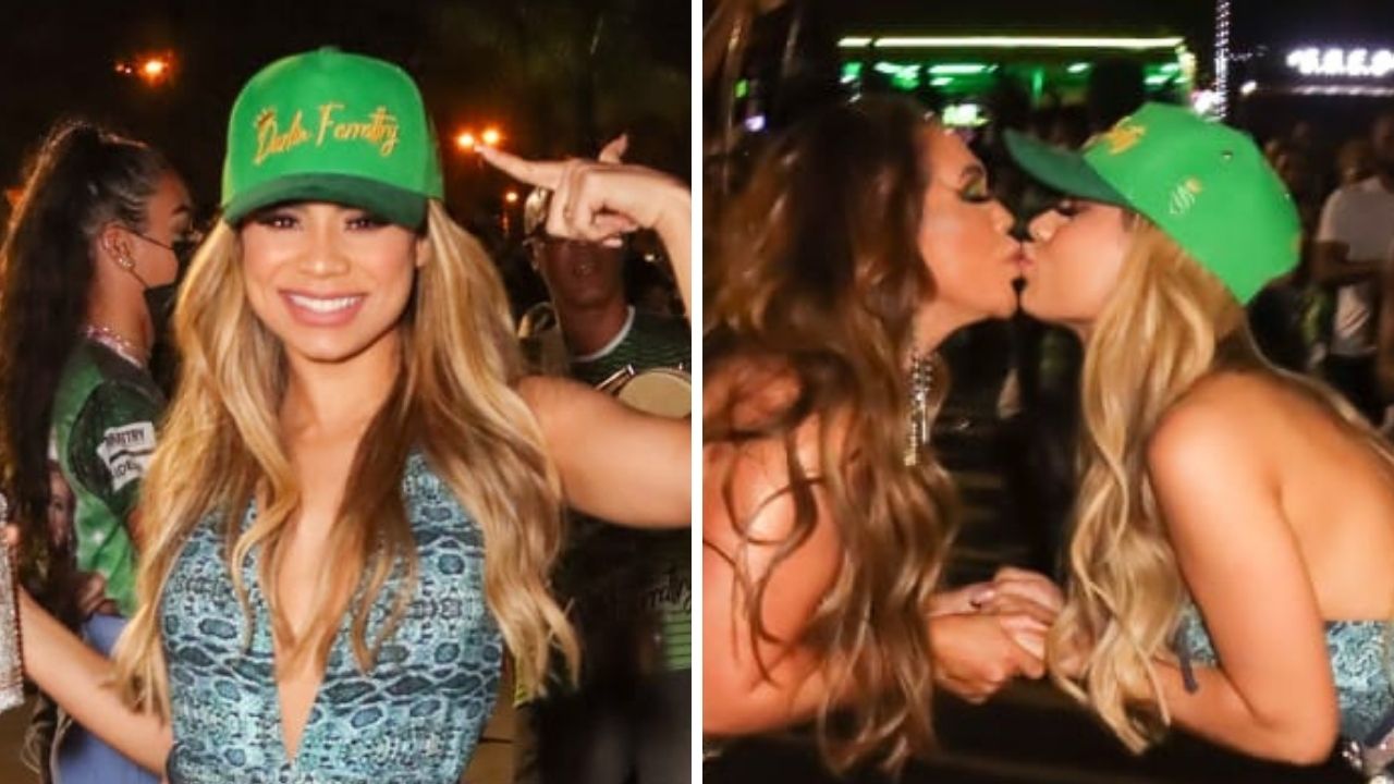 Duelo de gostosas! Lexa samba na rua de shortinho e troca selinho com a mãe