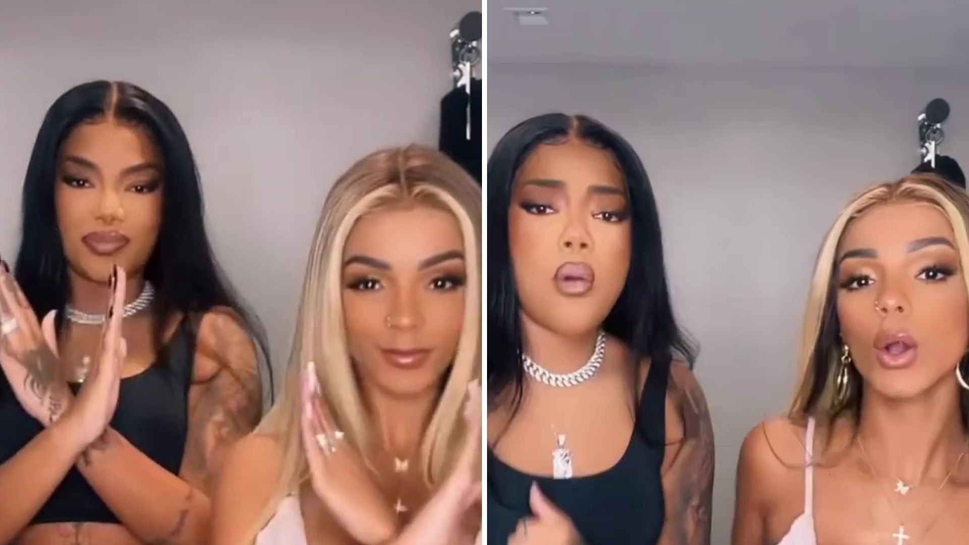 Ludmilla rebola muito com a namorada e eleva a temperatura da web: “Gostosas”