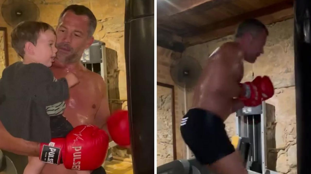 Malvino Salvador ensina golpes de luta para o filho caçula: “Ser pai é ser exemplo”