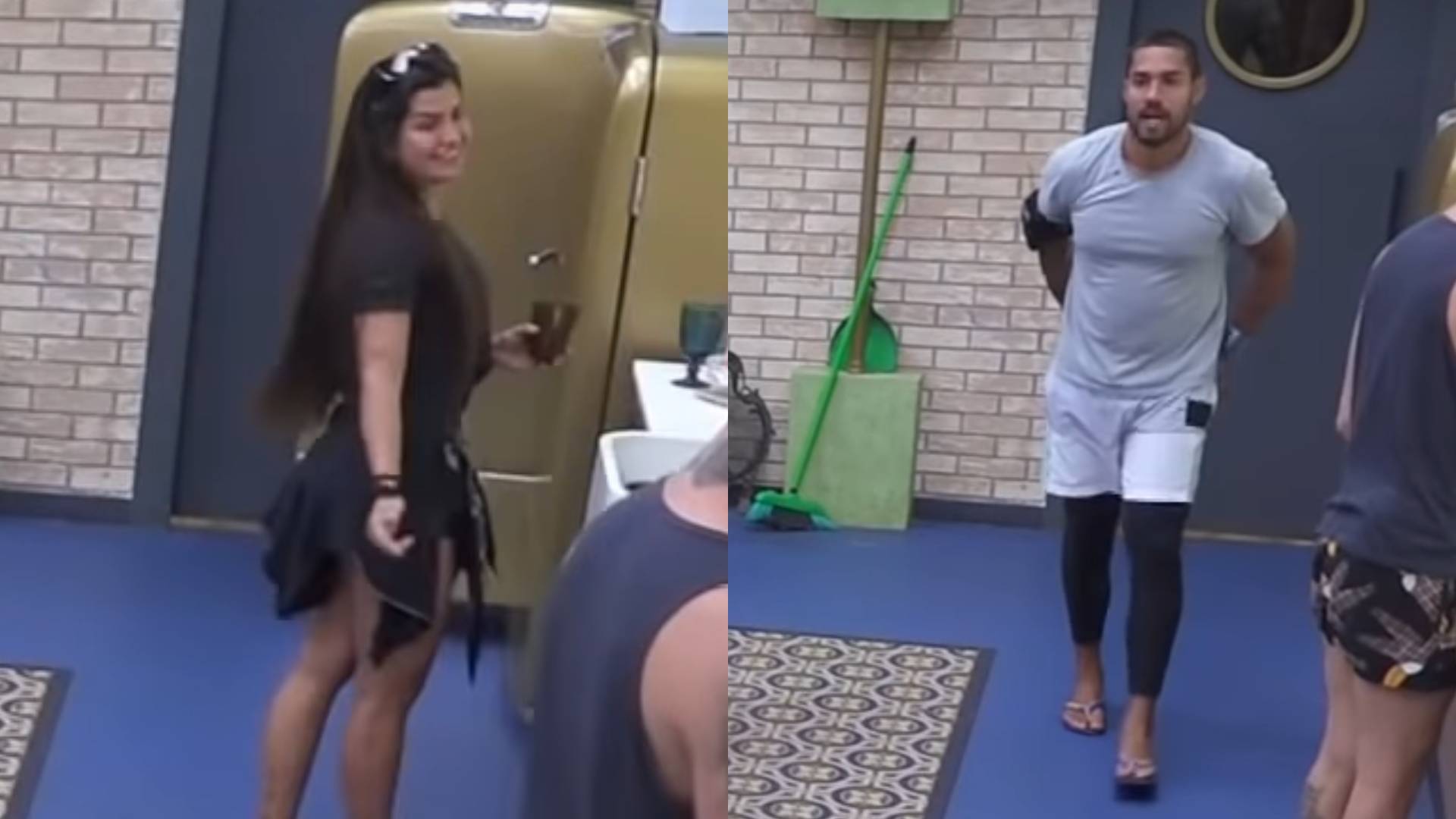 A Fazenda 13: Marina Ferrari é pega ‘manjando’ Bil Araújo e fica sem graça: “Instantâneo”