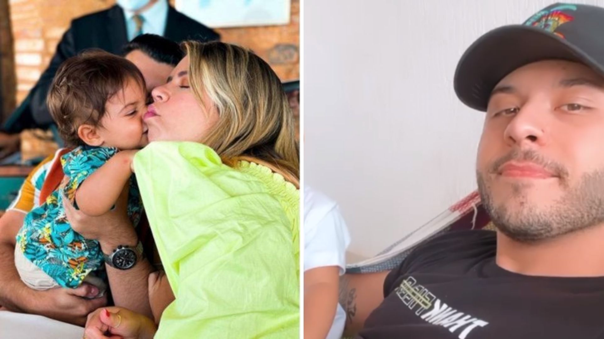 Murilo Huff acalma fãs ao clicar filho de Marília Mendonça dando sorrisão