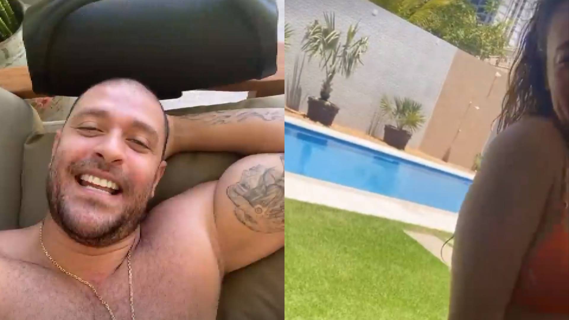 Só de biquíni, Paolla Oliveira curte dia de sol e Diogo Nogueira baba: “Moça bonita”