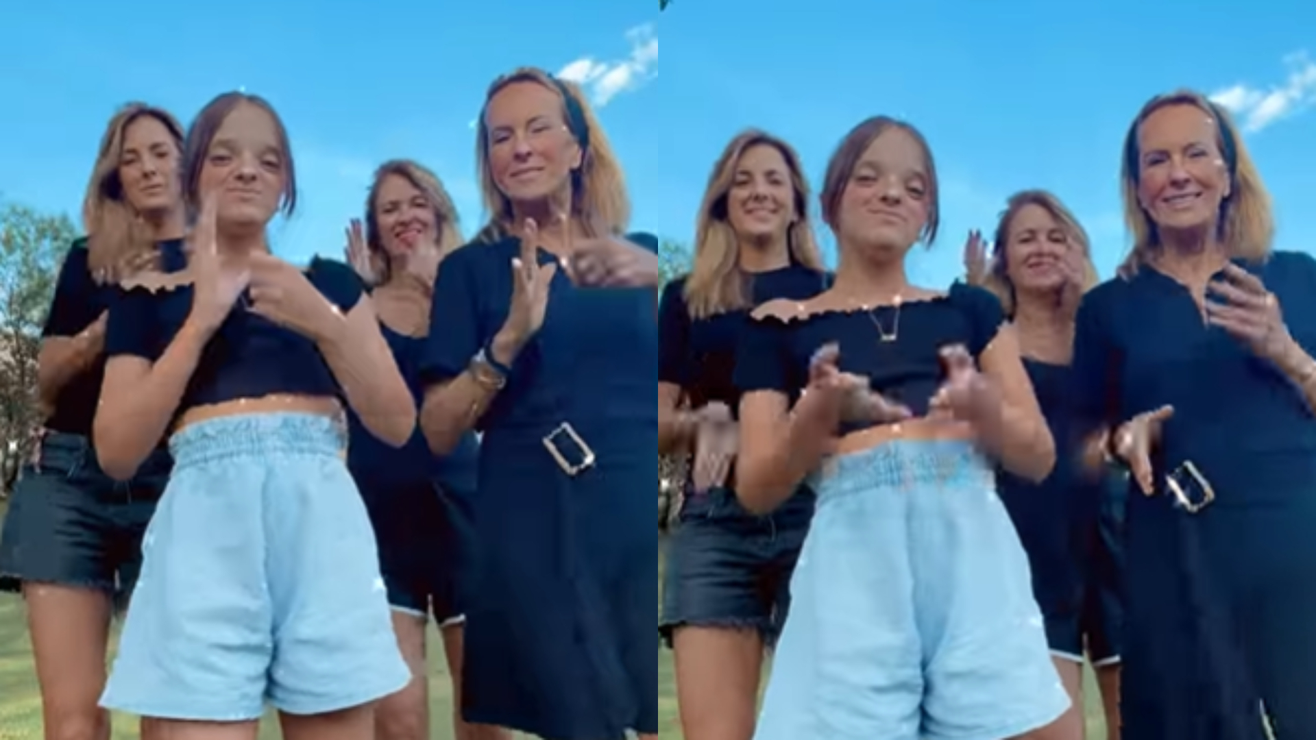 Filha de Ticiane Pinheiro ensina coreografia à mãe e à avó: “Ótima professora”