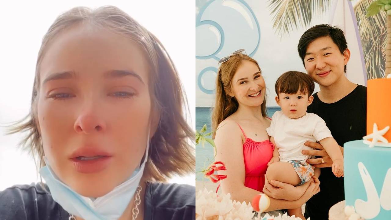 Esposa de ex-BBB Pyong Lee vai às lágrimas ao deixar filho na escola: “Sofrendo muito”