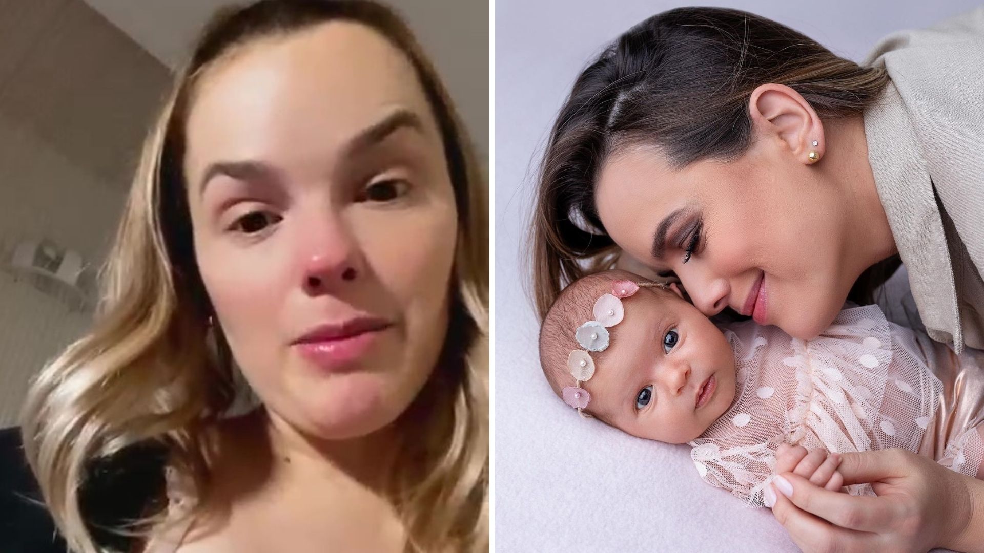 Thaeme Mariôto relembra perda de dois bebês antes do nascimento da segunda filha