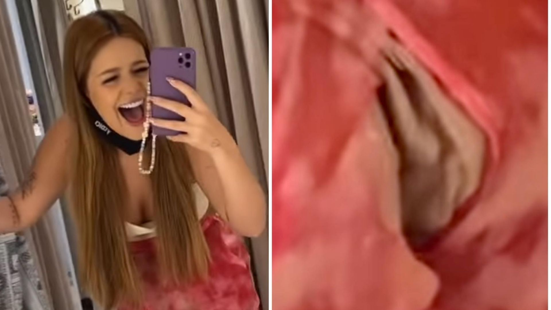 Ex-BBB Viih Tube rasga calça no bumbum a caminho de festival: “No meio da rua”