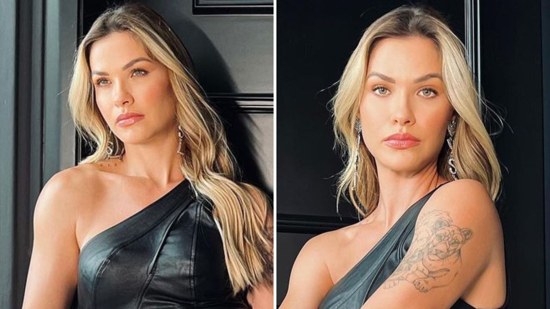 Andressa Suita causa inveja com pernões torneados em vestido justinho: “Sem defeitos”