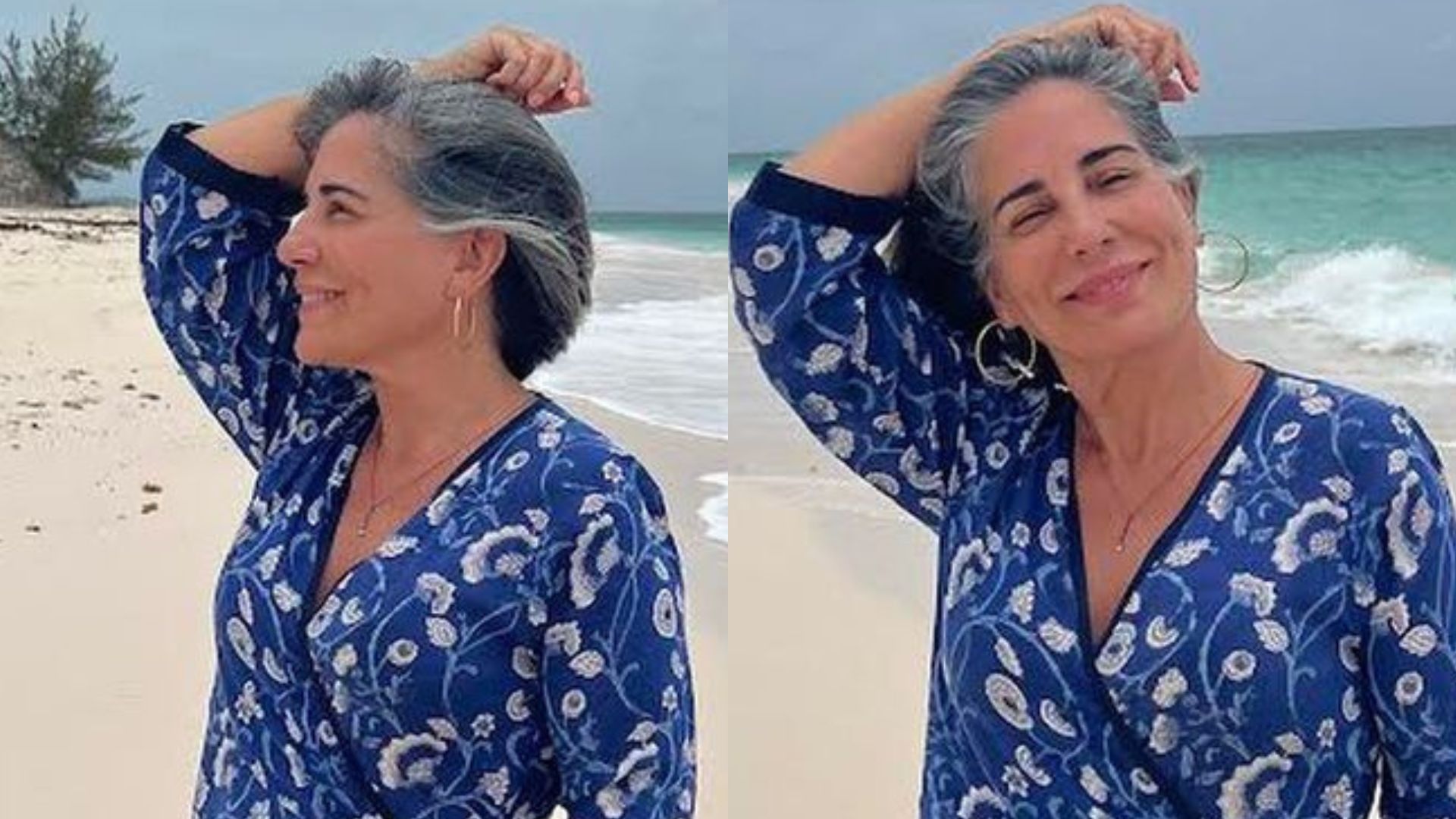 Aos 59 anos, Glória Pires posa na praia e jovialidade choca fãs: “Igual vinho”